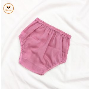 Dull Pink Color Cotton Baby Pant