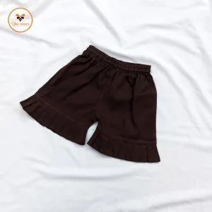 Deep Coffee Cotton Baby Pant