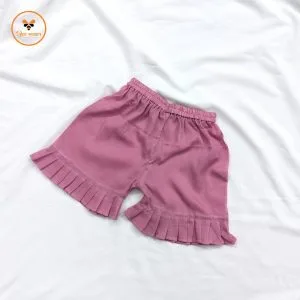 Dull Pink Cotton Baby Pant
