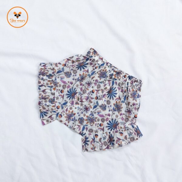 Colorful Printed Cotton Nima/Pant Set- Digital Print - Image 2