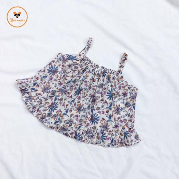 Colorful Printed Cotton Nima/Pant Set- Digital Print - Image 3