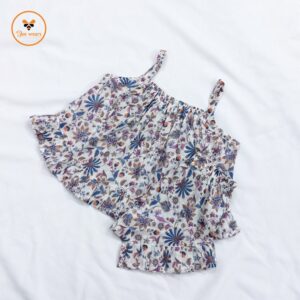 Colorful Printed Cotton Nima/Pant Set- Digital Print