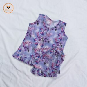 Colorful Printed Cotton Nima/Pant Set- Digital Print