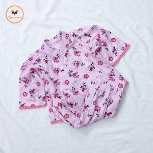 Floral Printed Full Sleeve Cotton Baby Co-Ord Set