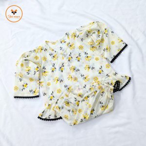Floral Printed Full Sleeve Cotton Baby Co-Ord Set