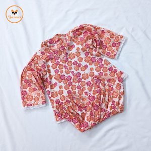 Floral Printed Full Sleeve Cotton Baby Co-Ord Set