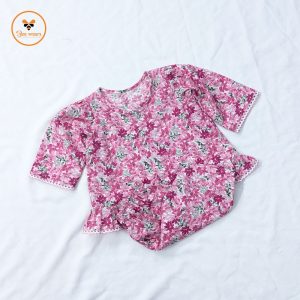 Floral Printed Full Sleeve Cotton Baby Co-Ord Set