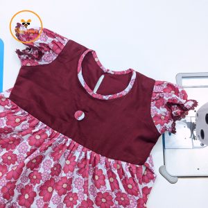 Floral Printed Cotton Baby Dress