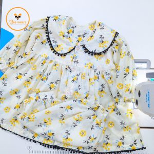 Full Sleeve Cotton Baby Frock set