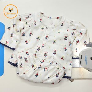 Floral Printed Full Sleeve Cotton Baby Co-Ord Set