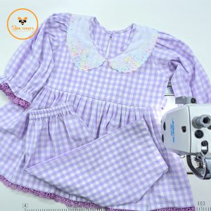 Full Sleeve Cotton Baby Dress/Pajama-Cotton