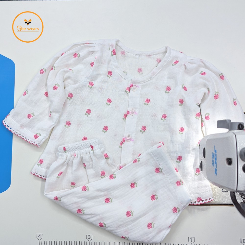 Floral Printed Full Sleeve Muslin Co-Ord Set