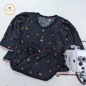 Floral Printed Full Sleeve Muslin Co-Ord Set