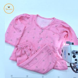 Floral Printed Full Sleeve Muslin Co-Ord Set