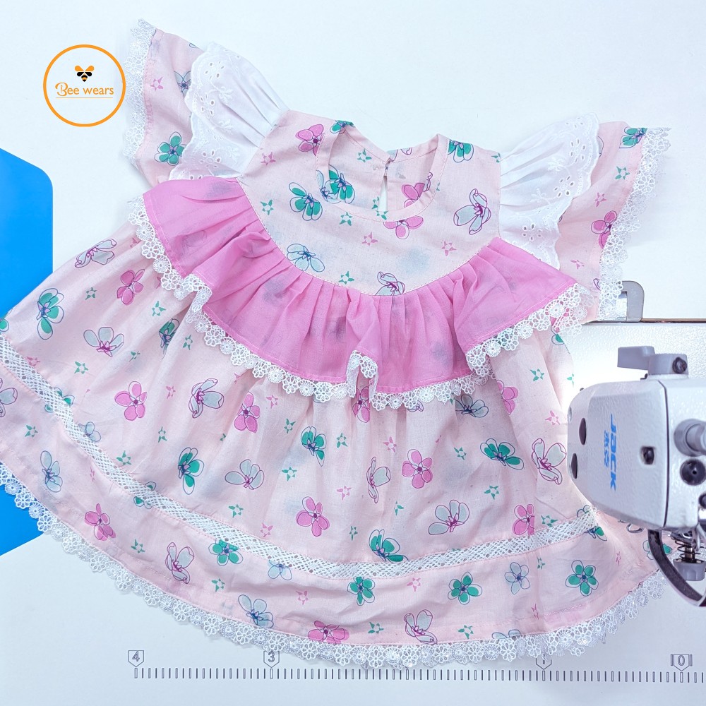 Floral Printed China Cotton Baby Dress