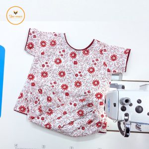 Floral Printed Cotton Baby Two Piece set