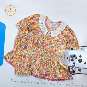 Floral Printed Cotton Baby Tops/Pant