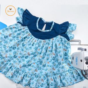 Floral Printed Cotton Baby Dress