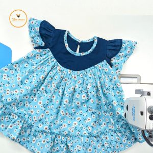 Floral Printed Cotton Baby Dress