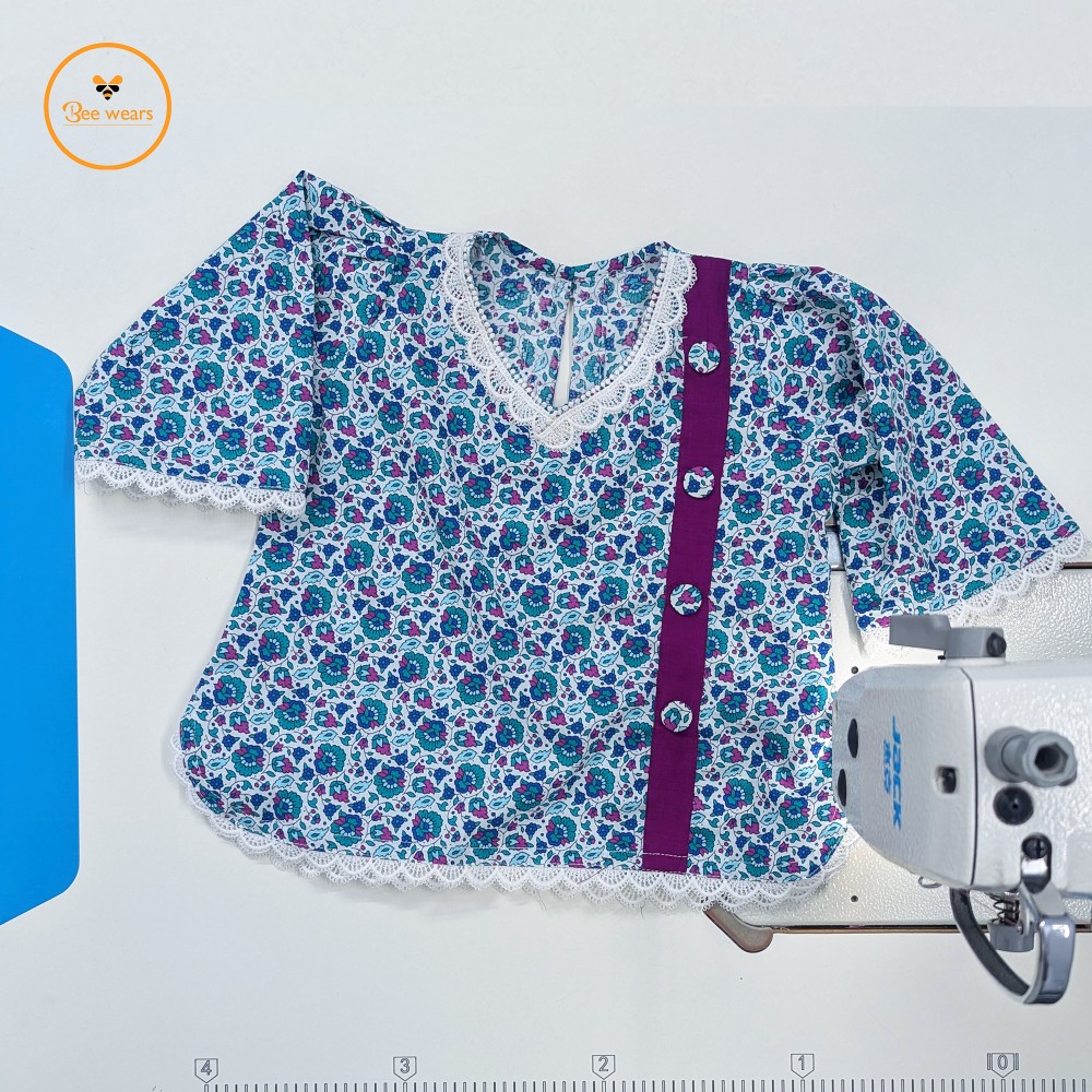 Floral Printed Cotton Baby Two Piece Set - Image 2