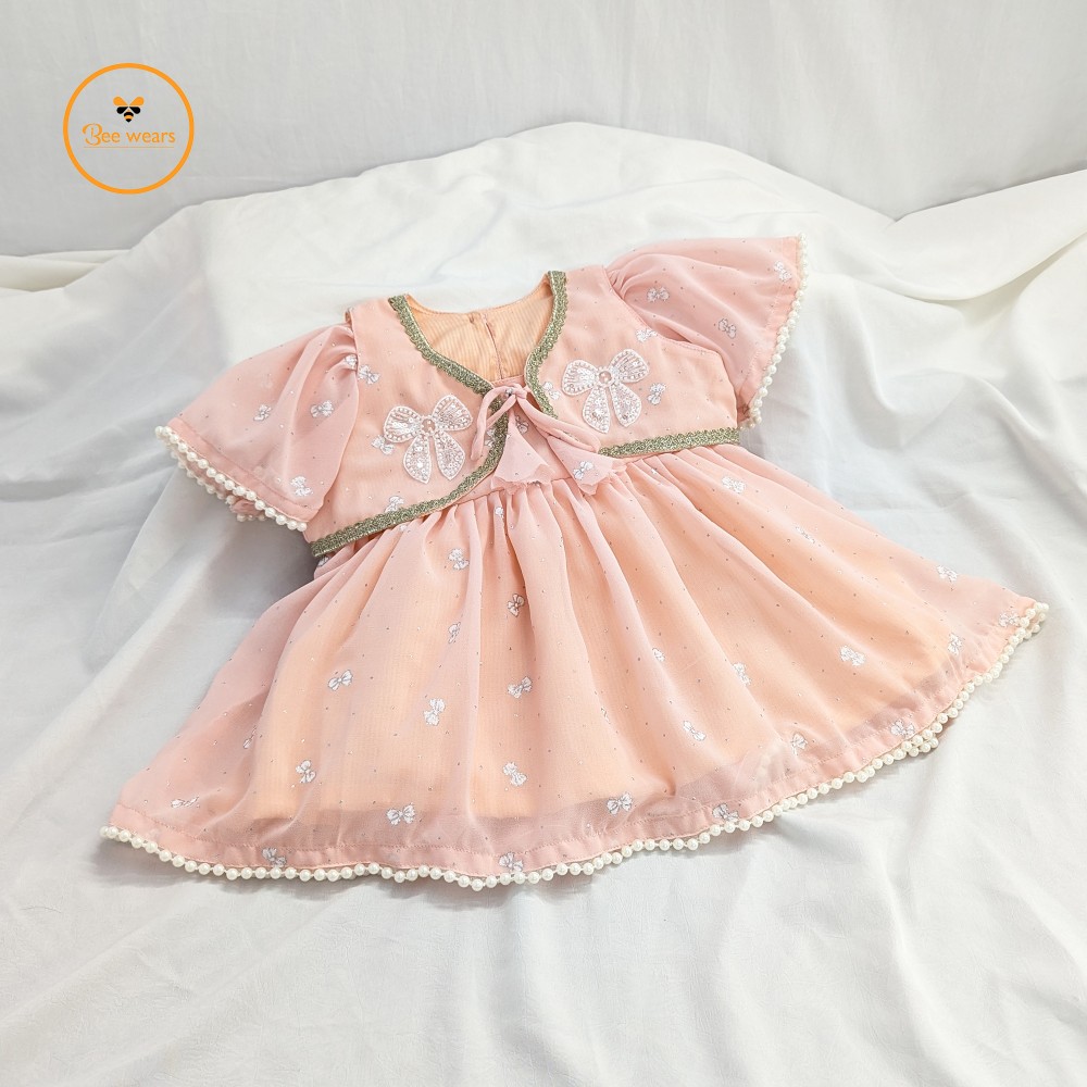 Soft Georgette Fabric Girl’s EID Party Dress