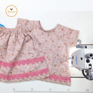 Floral Printed Cotton Baby Top/Skirt set