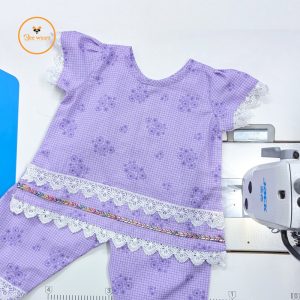 Floral Printed Cotton Baby Two Piece set