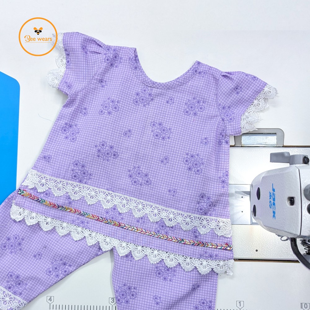 Floral Printed Cotton Baby Two Piece set