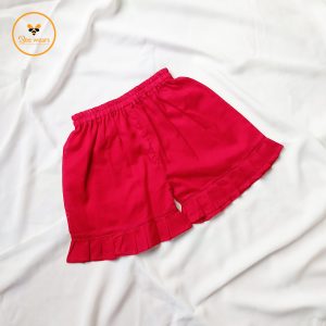 Red Color Cotton Baby Pant