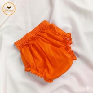 Orange Color Cotton Baby Half Pant