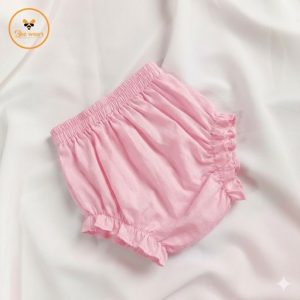Faded Pink Color Cotton Baby Half Pant