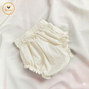 Off-white Color Cotton Baby Half Pant