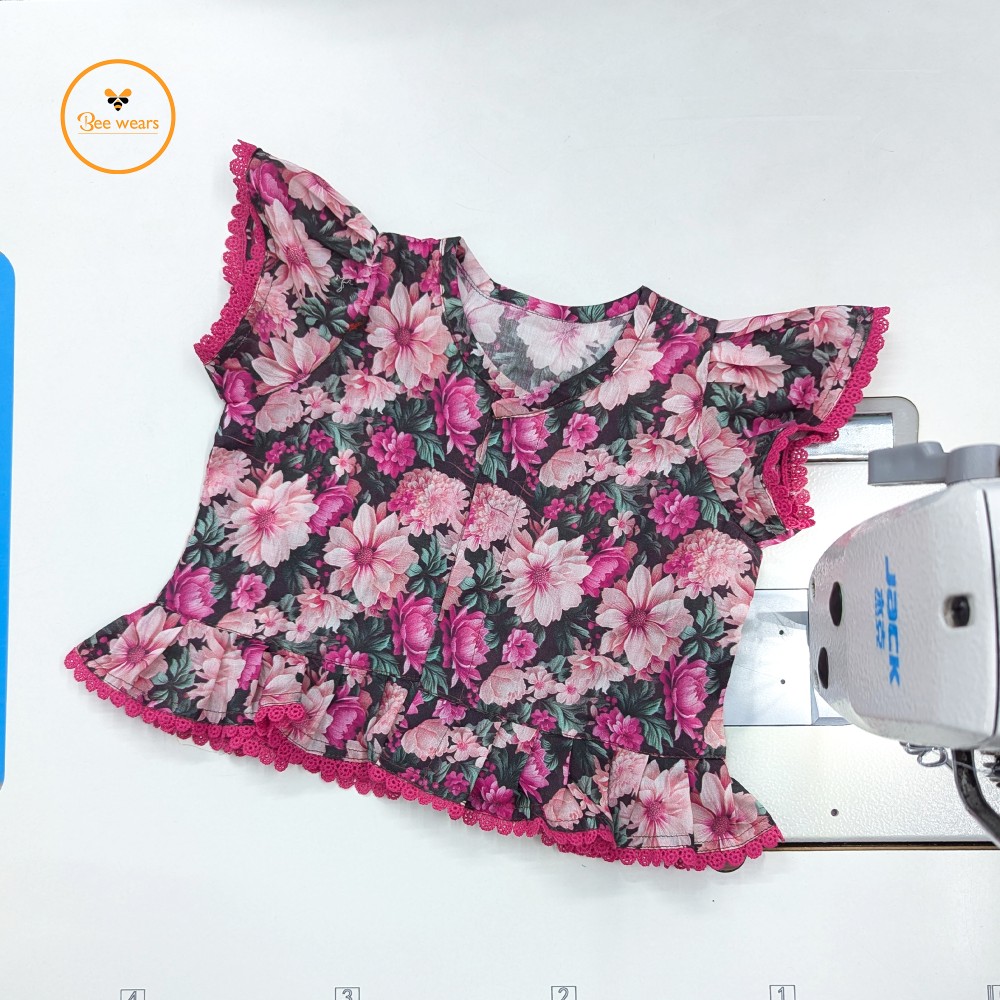 Floral Printed Cotton Baby Nima Set - Image 2