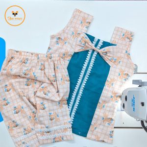 Floral Printed Cotton Baby Two Piece