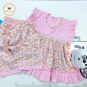 Floral Printed Cotton Baby Dress