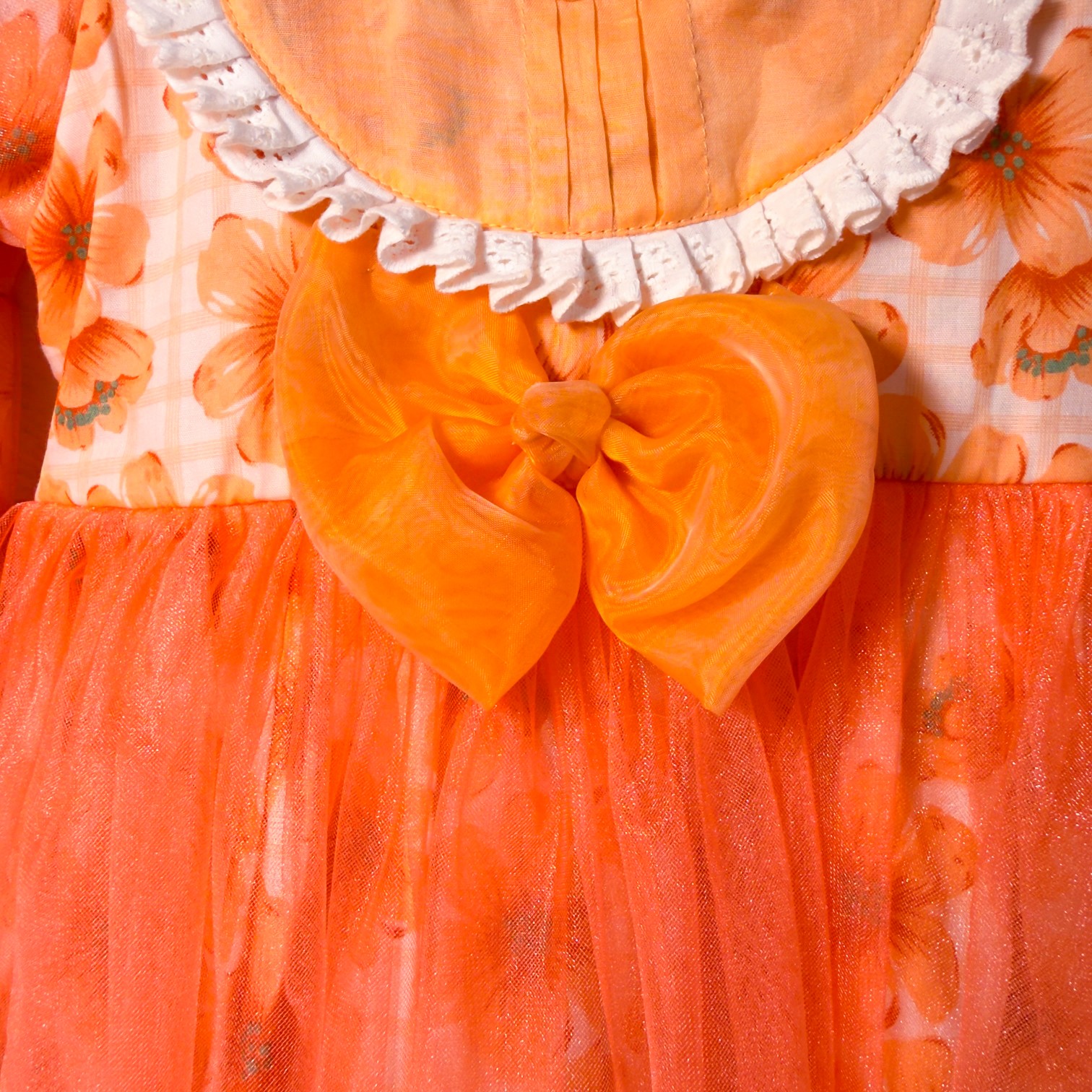Orange printed Dress - Image 5