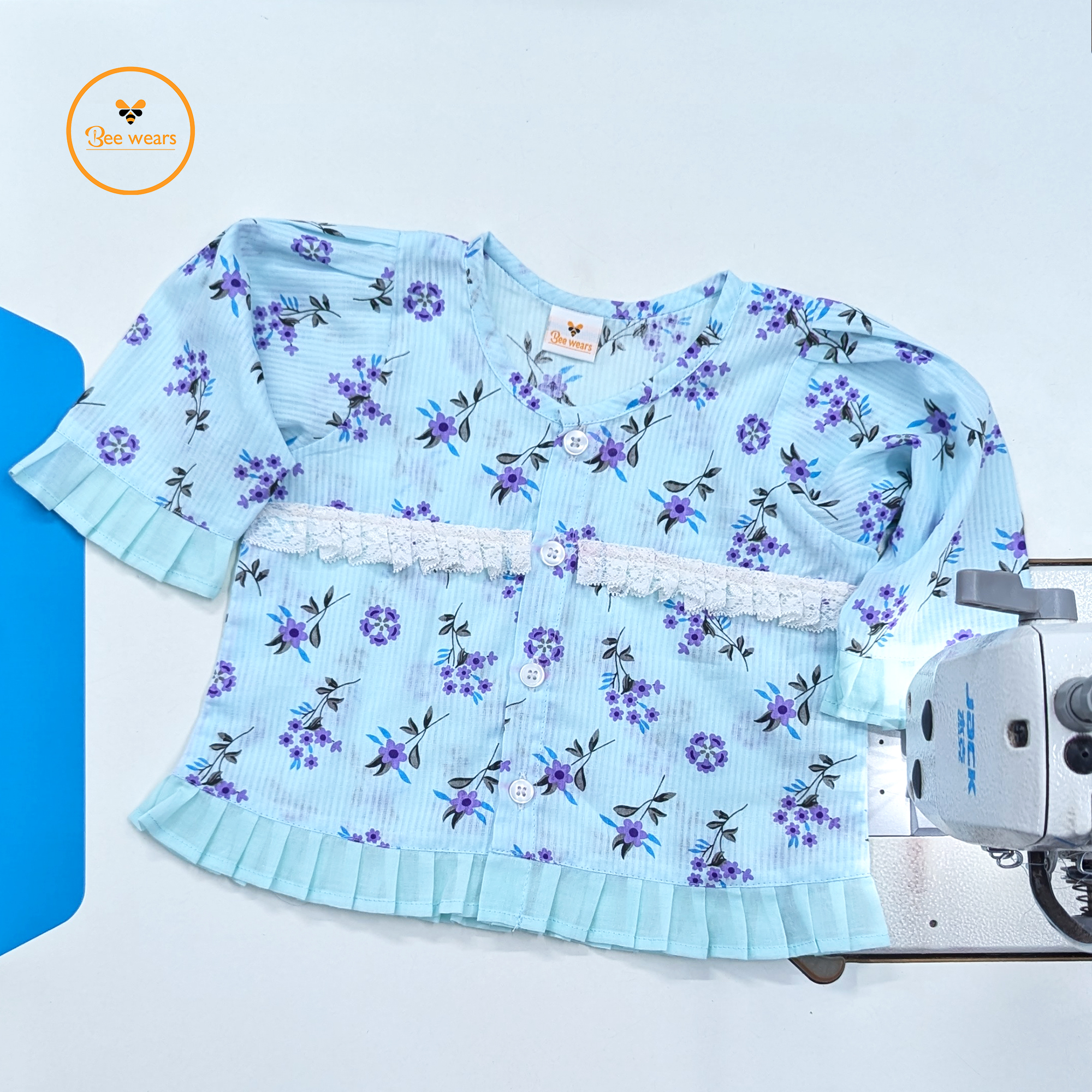 Floral Printed Full Sleeve Cotton Co-Ord Set - Image 3