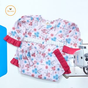 Floral Printed Full Sleeve Cotton Co-Ord Set