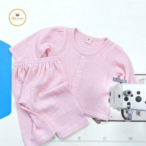 Full Sleeve PJ Set- Muslin Fabric