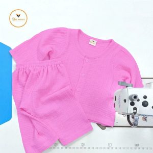 Full Sleeve PJ Set- Muslin Fabric