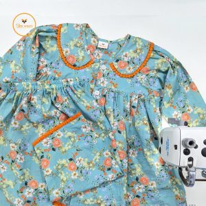 Full Sleeve Cotton Baby Frock set