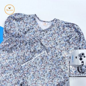 Soft Leaf Print Long-Sleeve PJ Set