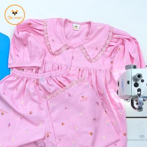 Cotton Candy Peachy Frock Set